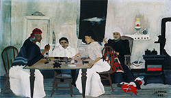 Horace Pippin, Domino Players, 1943