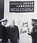 Lawrence at his exhibition at the Museum of Modern Art