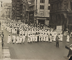 Silent Parade on Fifth Avenue, New York City