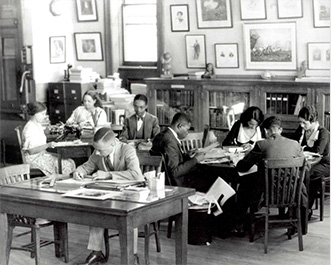 The New York Public Library's 135th Street branch, 1938