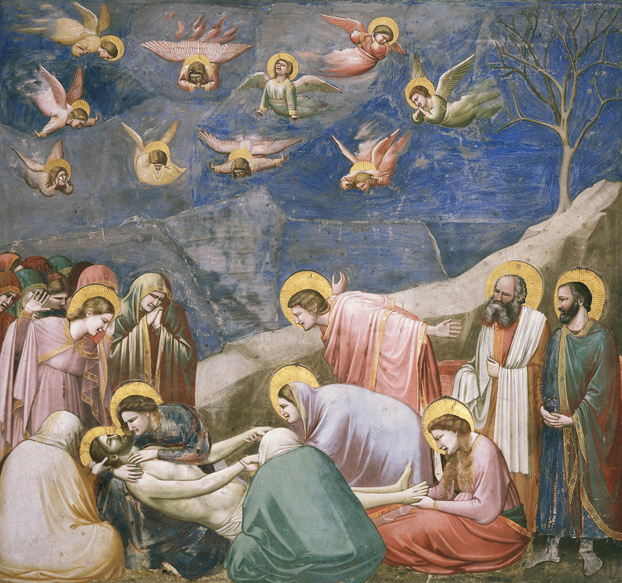 Giotto, The Lamentation, 1305–06. Fresco, Arena,  Chapel in Padua
