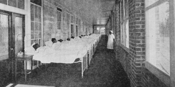 The men's ward, Negro Division, State Tuberculosis Sanatorium, NC