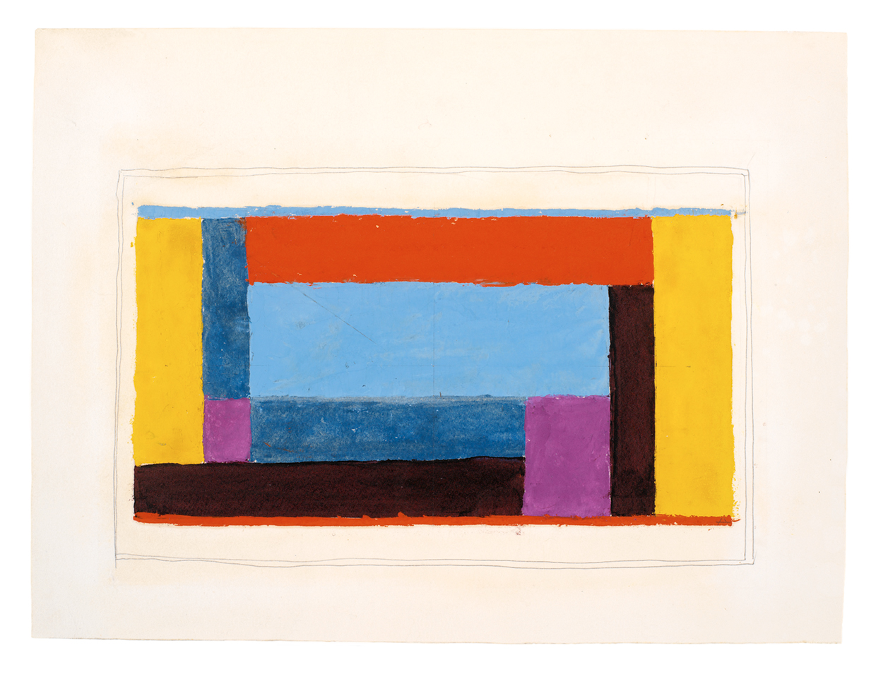 Josef Albers, Study for Airy Center, c. 1938