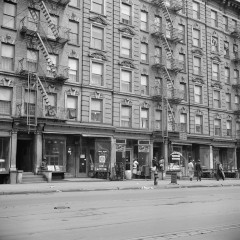 Gordon Parks, New York, New York. Harlem apartment house, 1943