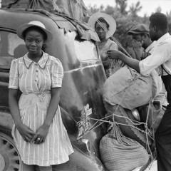 Jack Delano, Group of Florida migrants on their way to Cranberry, New Jersey, to pick potatoes. Near Shawboro, North Carolina, 1940