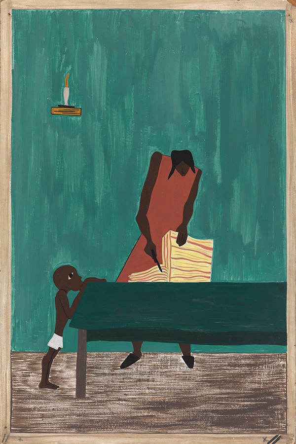 Food had doubled in price because of the war. | Jacob Lawrence