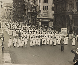 Silent Parade on Fifth Avenue, New York City