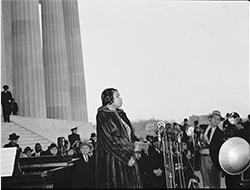 Marian Anderson at the Lincoln Memorial